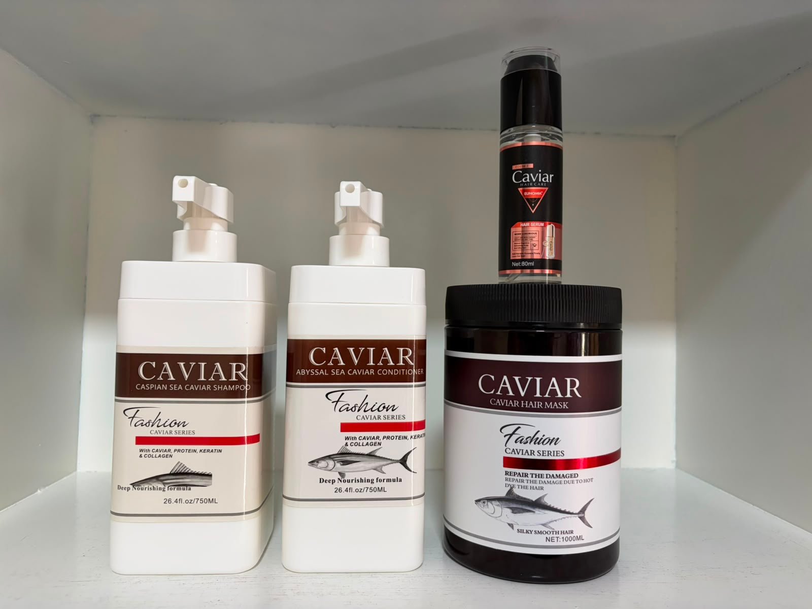 Set de Cuidado Capilar con Caviar