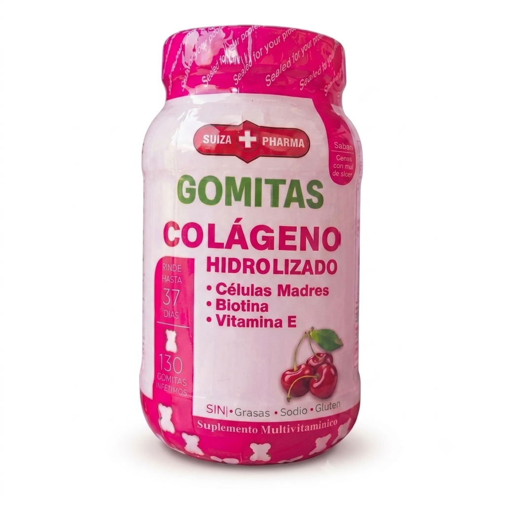 Gomitas de colágeno hidrolizado y biotina