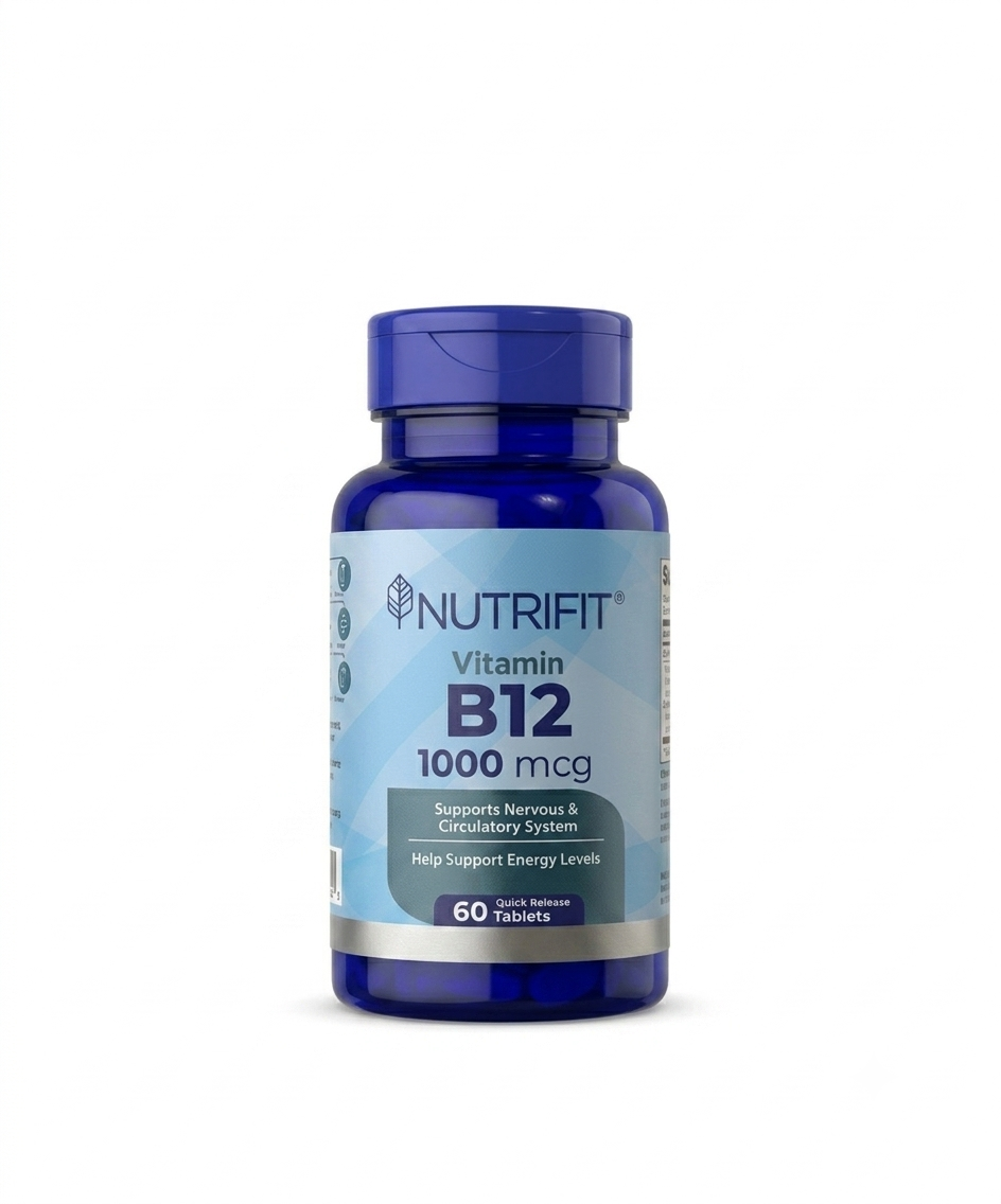 Vitamina B12 1000 mcg - 60 Tabletas de Liberación Rápida